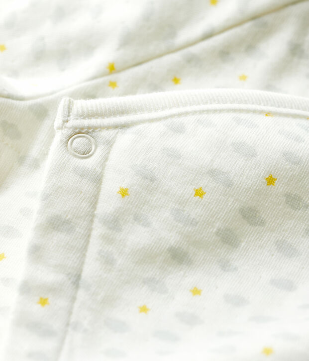 Baby-Strampler aus Doppeljersey aus Bio-Baumwolle mit Kaninchen-Motiv weiss/vielfarbig