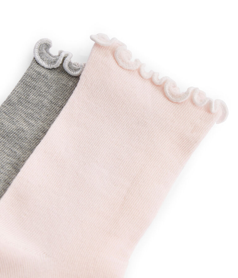 Set aus 2 Paar Kinderstr&uuml;mpfen M&auml;dchen variante 2