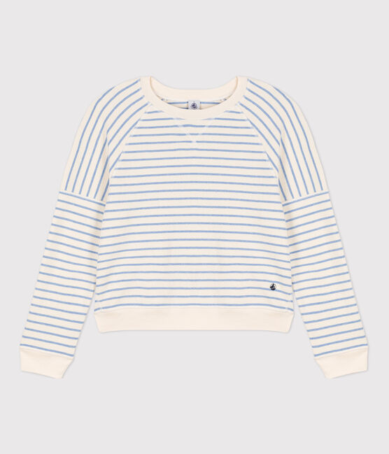 Sweatshirt aus Baumwolle für Damen weiss AVALANCHE/ SKY CHINE