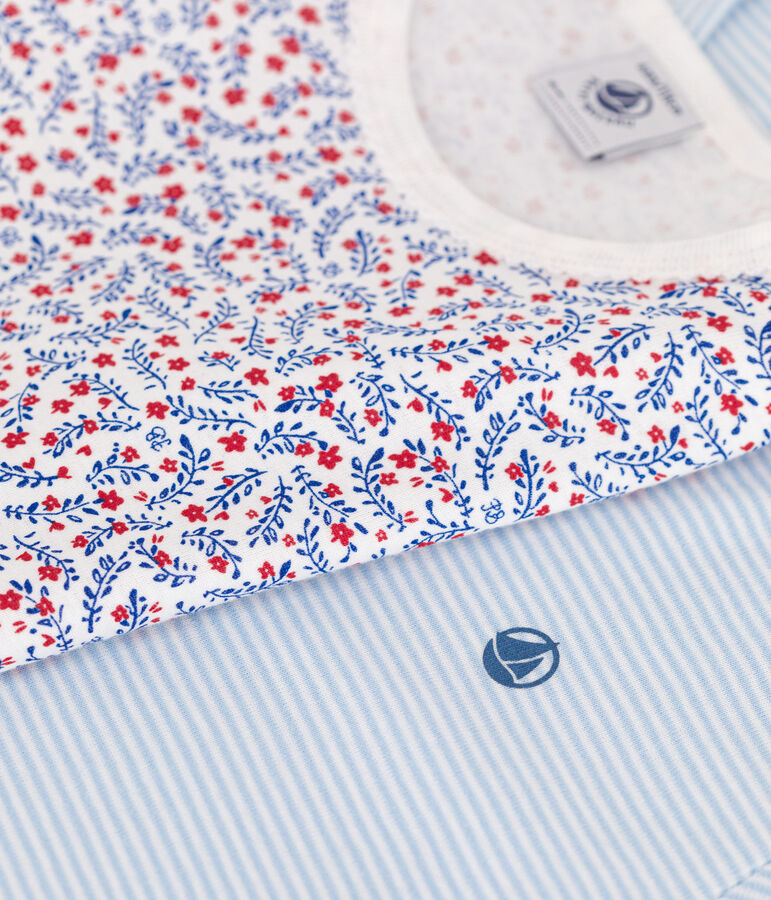 2er-Set Kinder-Kurzpyjamas aus Baumwolle vielfarbig