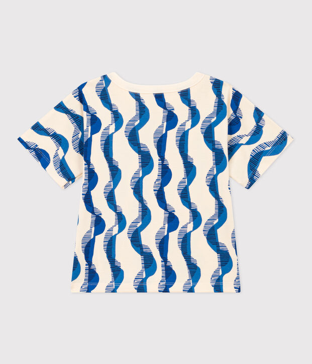 Kurz&auml;rmeliges T-Shirt aus Baumwolle f&uuml;r Kinder/M&auml;dchen naturfarben/vielfarbig