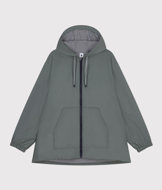 Kurze Damen-Regenjacke grün THUYA