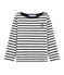 Emblematisches Kinder-Streifenshirt für Jungen beige COQUILLE/blau SMOKING