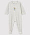 Graumelierter Baby-Strampler aus Nicki grau BELUGA CHINE