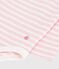 Baby-Body aus Baumwolle mit Rollkragen und Streifen rosa/rosa