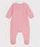 Baby-Bodyjama aus Doppeljersey mit kleinen Herzen rosa CHARME/weiss MARSHMALLOW