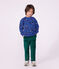 Kinder-Sweatshirt aus Baumwolle mit Tiermotiv blau/vielfarbig