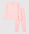Kinderpyjama aus Baumwolle/Lyocell rosa MINOIS