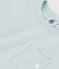 Kurzärmeliges Baby-T-Shirt aus geflammtem Jersey. grün BULLE