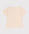 Kurzärmeliges Baby-T-Shirt aus geflammtem Jersey naturfarben AVALANCHE