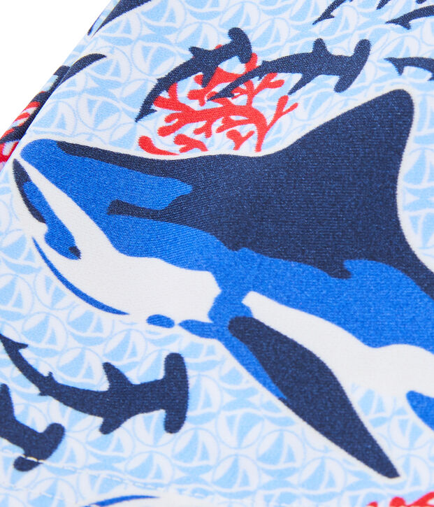 Badem&uuml;tze mit UV-Schutz und LSF 50+ f&uuml;r Jungen weiss/vielfarbig