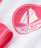 Anti-UV-T-Shirt LSF 50+ Baby Mädchen und Jungen weiss MARSHMALLOW/rosa CUPCAKE