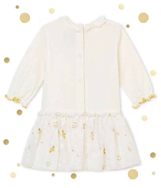 Baby MädchenKleid aus Tüll weiss MARSHMALLOW/weiss MULTICO