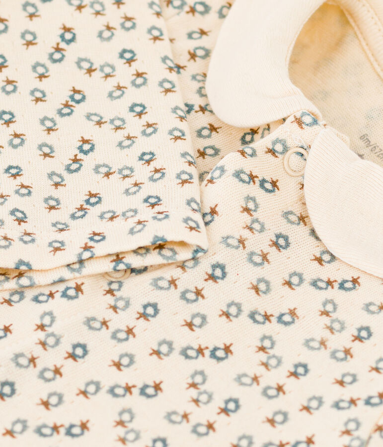 Baby-Langoverall mit Blumenprint naturfarben/vielfarbig