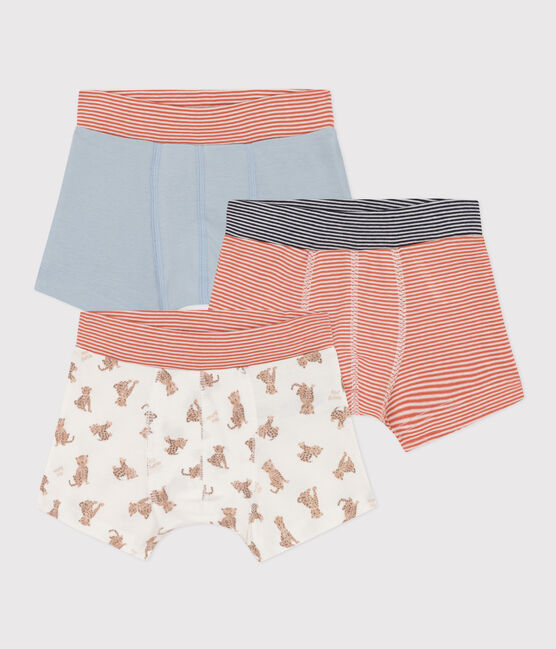3er-Set Boxershorts aus Baumwolle mit Leopardenmotiv für Jungen variante 1