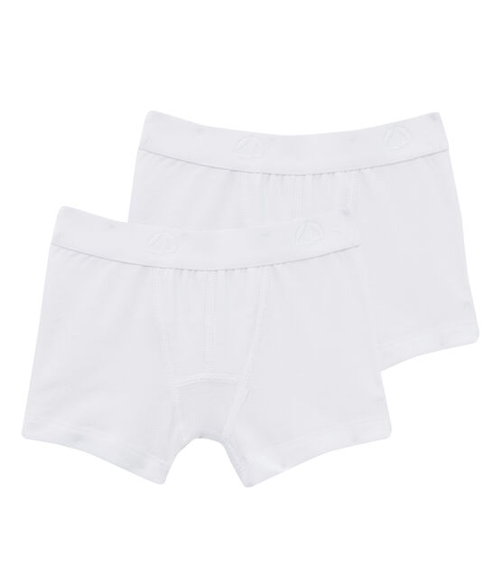 2er-Set Boxershorts für Jungen weiss LOT
