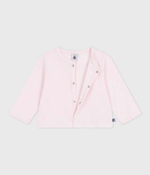 Baby-Cardigan aus einfarbiger Baumwolle BARELY