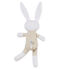 Baby-Kuschelhäschen aus Jersey beige PERLIN/weiss MARSHMALLOW