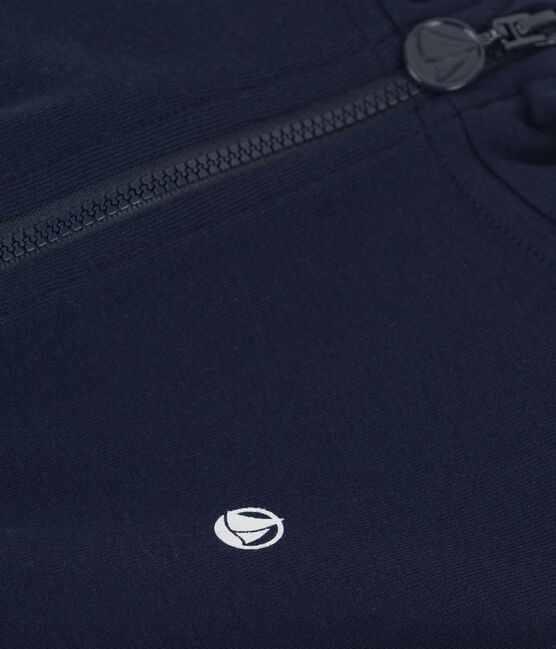 Kapuzen-Sweatshirt für Mädchen und Jungen blau SMOKING