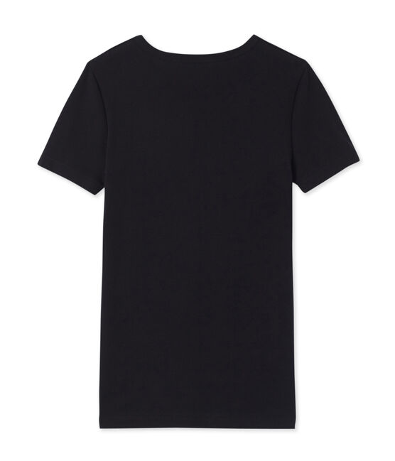 Emblematisches kurzärmliges T-Shirt für Herren schwarz NOIR