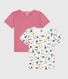 Set langärmeliger Kinder T-Shirts aus Baumwolle mit Paris-Motiven