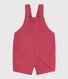 Kurze Baby-Latzhose aus Crisp-Serge