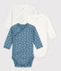 3er-Set langärmelige Baby-Bodys aus Baumwolle