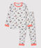 Kinderpyjama aus Bio-Baumwolle mit Paris-Print für Jungen grau BELUGA/weiss MULTICO