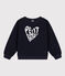 Kinder-Sweatshirt aus Molton für Mädchen blau SMOKING
