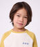 Lang&auml;rmeliges Kinder-T-Shirt aus Baumwolle im Colorblock naturfarben/vielfarbig