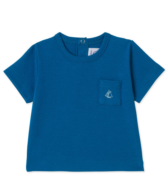 Baby-Jungen-T-Shirt blau DELFT