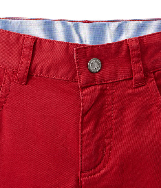Farbige Jungen-Jeans rot TERKUIT