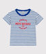 Gestreiftes Kinder-T-Shirt aus Baumwolle für Mädchen/Jungen