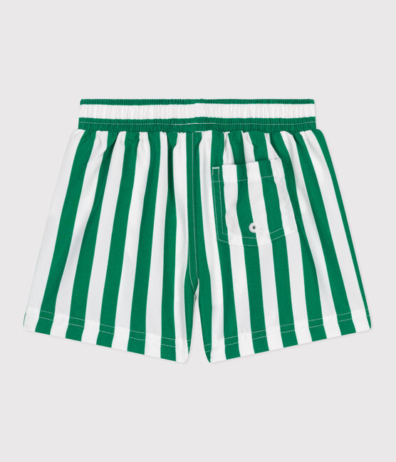 Baby-Badeshorts mit Streifenmuster grün MARSHMALLOW/ JARDIN