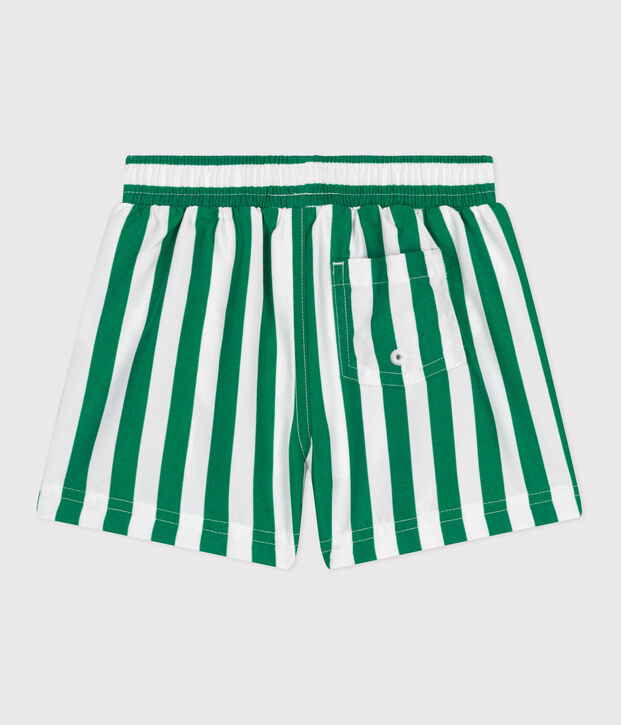 Baby-Badeshorts mit Streifenmuster gr&uuml;n/gr&uuml;n