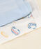 3er-Set Kinder-Boxershorts aus Baumwolle mit überzogenem Bund mit Minibus-Motiv variante 1
