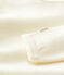 Langärmeliger Baby-Body aus Wolle und Baumwolle weiss MARSHMALLOW
