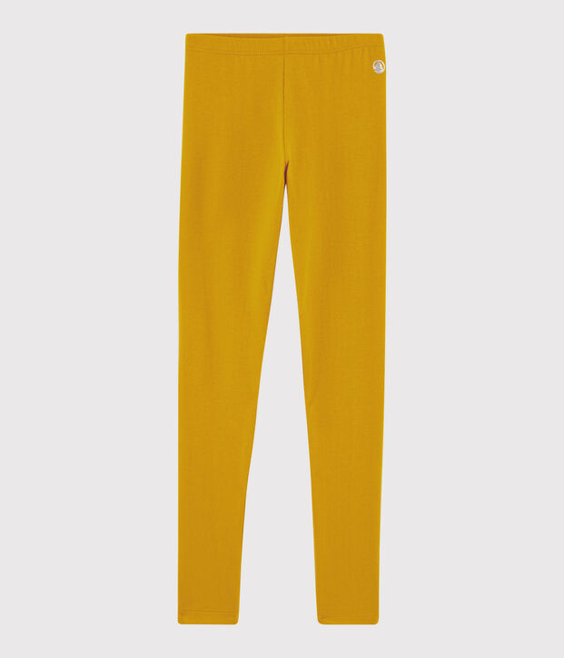 Kinder-Leggings aus Jerseystoff f&uuml;r M&auml;dchen gelb