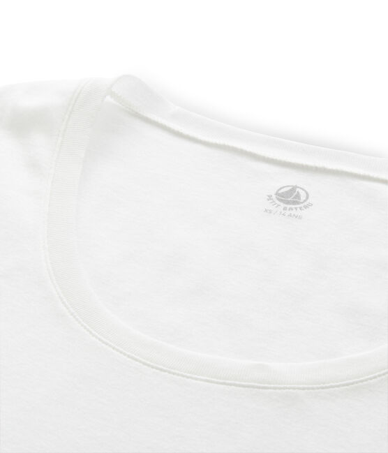 Leichtes langärmeliges baumwoll-t-shirt damen weiss MARSHMALLOW