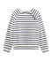Ultra-weiches Streifenshirt für Damen beige COQUILLE/blau SMOKING