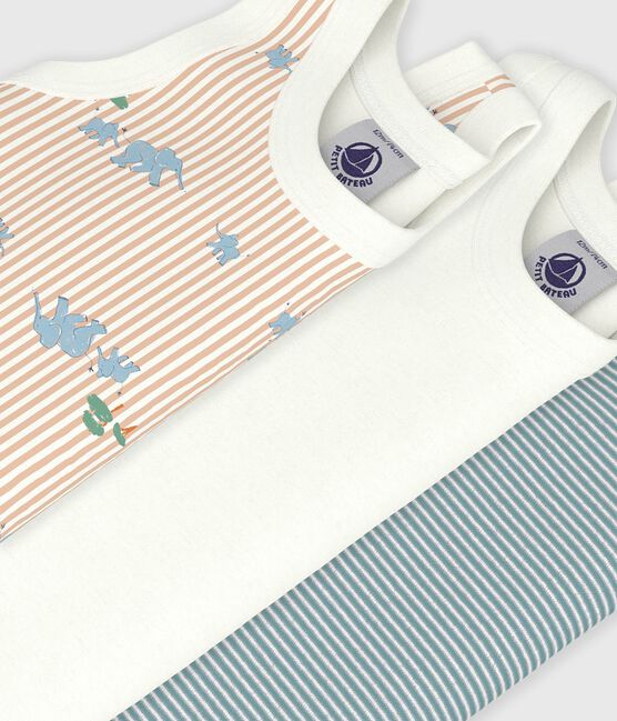Set ärmellose Baby-Bodys aus Baumwolle mit Elefanten-Motiv variante 1