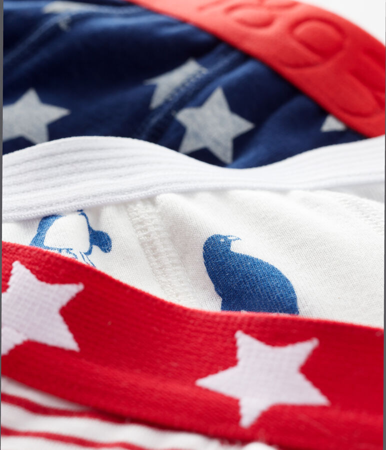 Set mit 3 gemusterten Boxershorts f&uuml;r kleine Jungen vielfarbig