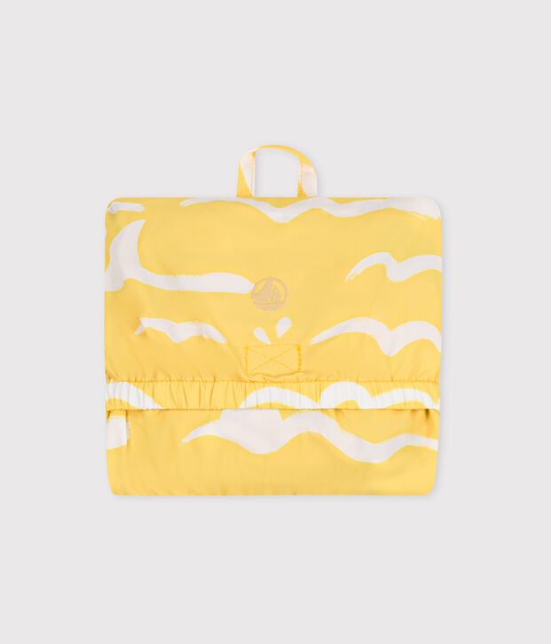 Baby-Windjacke mit UV-Schutz aus Polyester mit Haimotiven gelb/weiss
