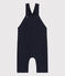 Lange Baby-Latzhose aus dickem Jersey blau SMOKING