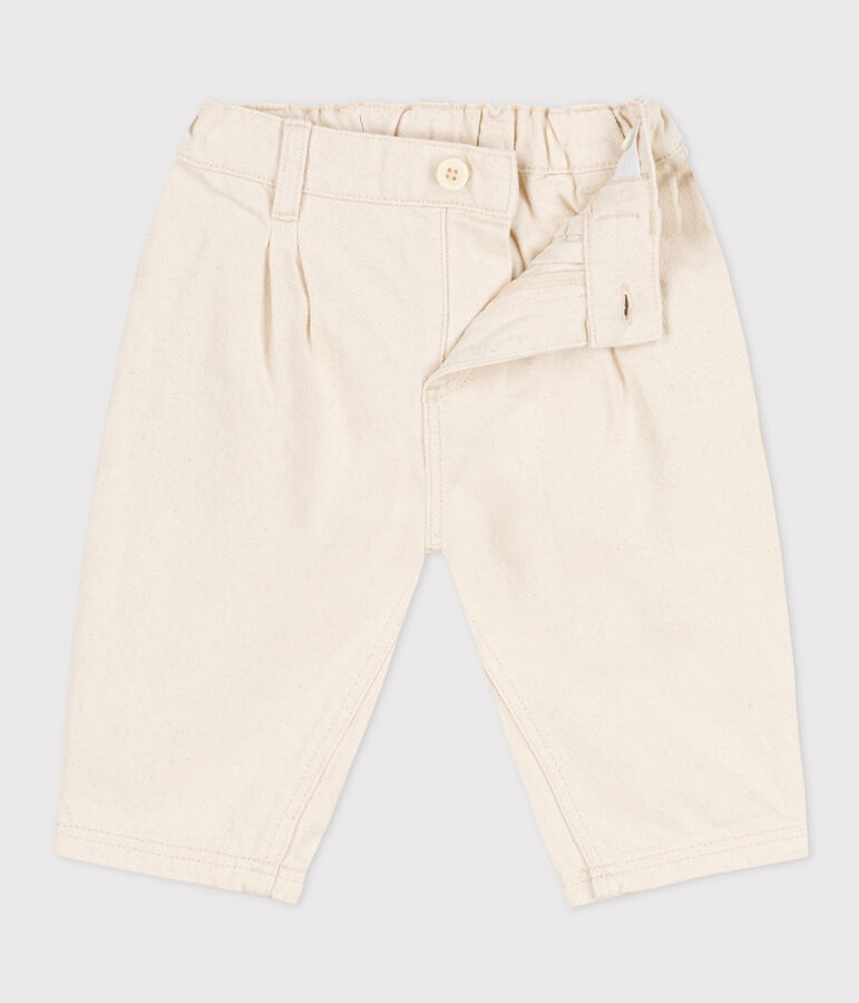 Baby-Hose aus Denim beige