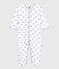Baby-Strampler aus Baumwolle mit Sternen-Motiv in Grau weiss ECUME/grau MISTIGRI