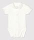 Kurzärmeliger Baby-Body aus Bio-Baumwolle mit Kragen