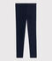 Kinder-Jeggings aus Molton für Mädchen blau SMOKING
