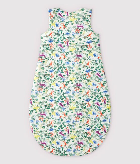 Baby-Schlafsack aus Baumwolle mit Dschungel-Motiv weiss MARSHMALLOW/weiss MULTICO
