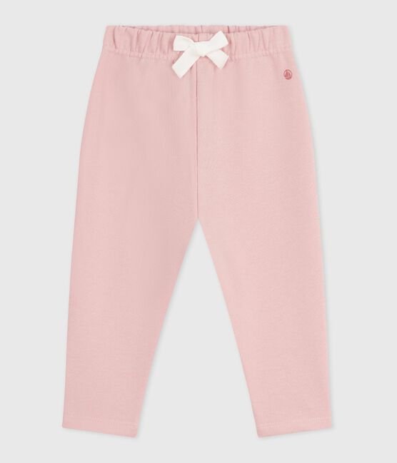 Baby-Hose aus einfarbiger Baumwolle rosa JOLI
